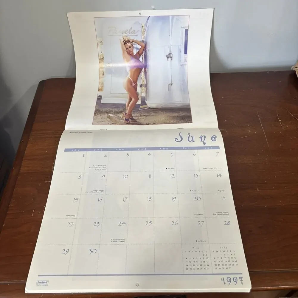 Pamela Anderson 1997 Calendar 90s Pamela Lee Official Merch Collectible RARE